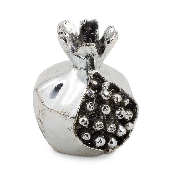 Silver Pomegranate Place Card Holder